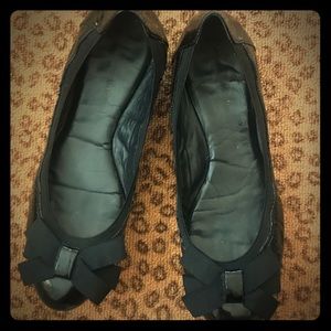 Kate spade black bow flat